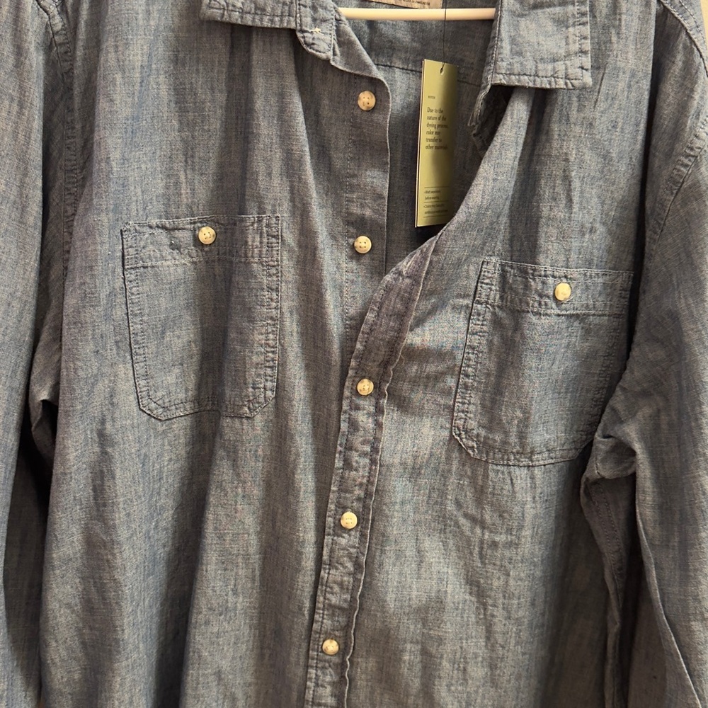J. Crew Blue Chambray Shirt